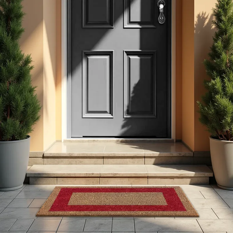 Moquetas Coco Felpudo Coco Rojo 45x80cms